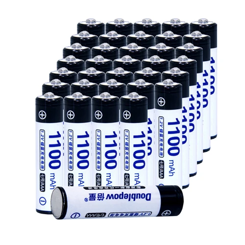 Real capacity! 35 pcs AAA 1.2V NIMH rechargeable batteries 1100mah camera razor toy remote control flashlight 3A batterie | Электроника