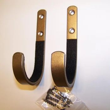 

1 Pair Of Gun Wall Mount Storage Rack J Type Hook Rifle Stainless Steel Gun Rack Tool