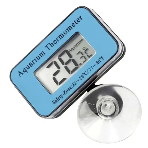 

1PC Digital LCD Display Fish Aquarium Marine Vivarium Thermometer -50 Celsius to 70 Celsius Submerge Probe With Suction Base