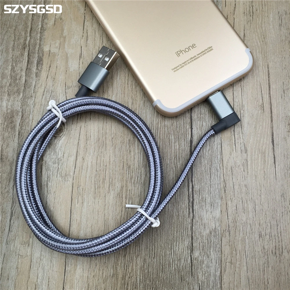 10 шт./лот 2.1a молния к кабелю usb для iphone 5 se 6 6s 7 плюс ipad нейлоновая оплетка волокна