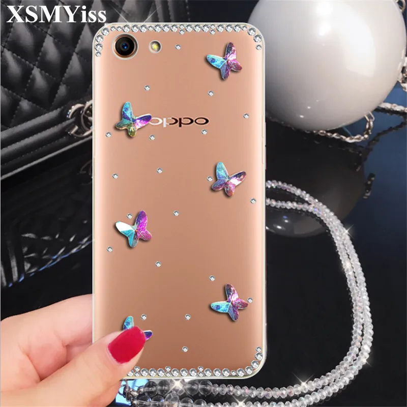 Bling Rhinestone Diamond Butterflyr Case For iPhone 11 Pro MAX X 5S SE 5C 4S 6 6S Plus 7 8 Transparent Soft TPU Back Cover |