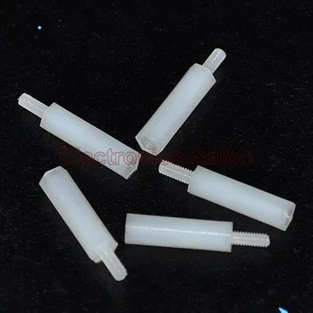 

(20 pcs/lot ) 15mm M2 Nylon Hex Male-Female Standoff, Spacer.