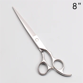 

8" 22cm JP Stainless Customized Brand Straight Scissors Thinninng Shears Cats Dogs Scissors Professional Grooming Scissors C1006