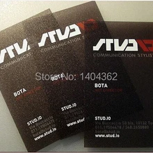 Высокое качество, бесплатный дизайн, матовая ПВХ черная визитная карточка, отличная цена DHL 500 шт./лот