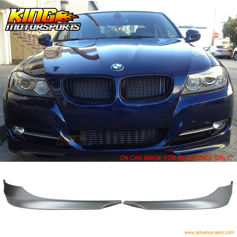 

For 09-11 BMW E90 LCI Painted Titanium Silver Metallic #354 PP Front Bumper Splitter Lip