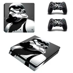 PS4 Slim Star Wars полный Средства ухода за кожей кожи Стикеры наклейка для Playstation 4 PS4 Slim консоли + Пульты ДУ для игровых приставок