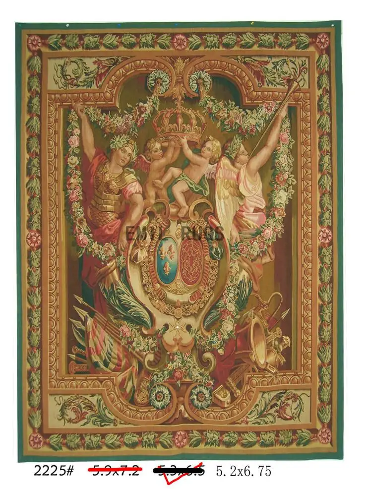 

Tapestry Of Rectangular Shape Kilim Rugs Tapestries Vintage French Aubusson Tapestry Embroidery Tapestry Knitters Wool Needle