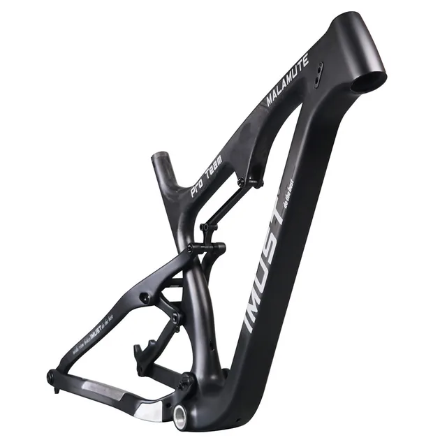 IMUST 26er full suspension carbon fat bike frame 4.8 tires 197mm rear
