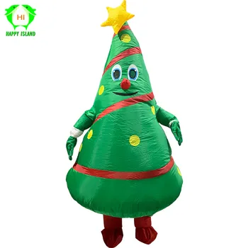 

Adult inflatable costume new design Green Christmas Tree Mascot cosplay costumes inflatable costume christmas mascot costumes