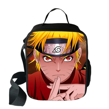 

Anime Naruto Lunch Bags Boys Girls Travel Tote Bags Picnic Food Fresh Storage Bags Student Mini Messenger Bag