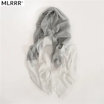 

2019 New Scarf Vertical Bar Pattern Striped Plaid Scarves Two-tone Retro Shawl