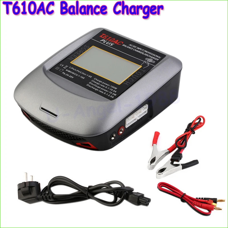 

1pcs High Quality T610AC T-Plug Professional Color LCD Touch-Screen 100W AC/DC Balance Charger Free shipping