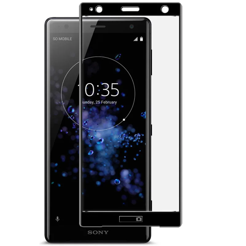 3D закаленное стекло ЖК изогнутый для Sony Xperia XZ2 Полный экран протектор Защитная