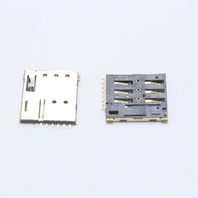 Card connector supports MicroSD and Nano SIM operation in one socket