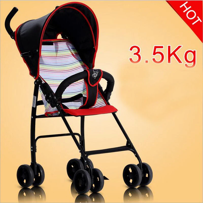 

2018 new 3.5KG summer light baby stroller can sit folding baby stroller suitable for 0-3 years old baby use factory direct