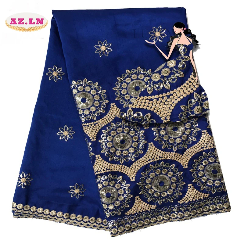 

Royal Blue Nigerian Lace fabrics 2019 African Swiss Lace High Quality Swiss Voile Lace in Switzerland For Wedding A19-B2