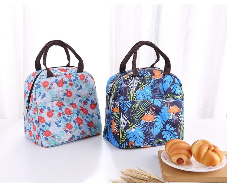 New Portable Lunch Bag Thermal Insulated Fresh Snack Cooler Lunch Box Tote Storage Bag Travel Picnic Food Pouch For Kids Women