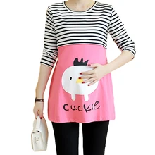 2016 tops quality font b Maternity b font Nursing Pregnancy Cute Baby Printed font b Clothes