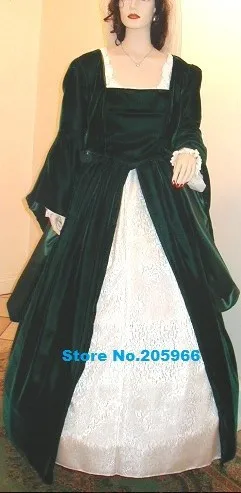 

18th Century Scottish court Style Lady Kate Satin And Jacquard Nobility Made Gown