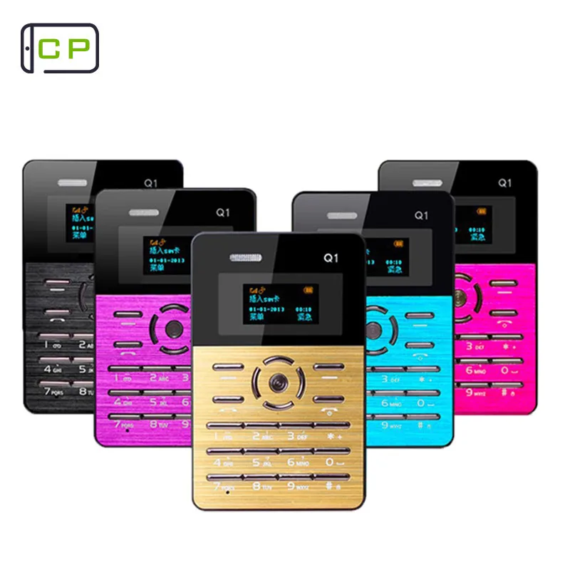 

Russian Keyboard Original AEKU Q1 Ultra thin Pocket Card Children Student Mobile Phone MP3 Player FM No Camera