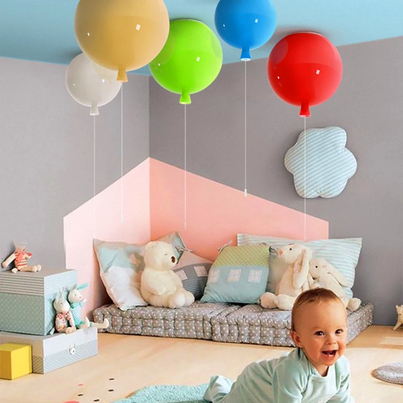 25/35 cm Neuheit Bunte Ballon Deckenleuchte Kinder Licht für