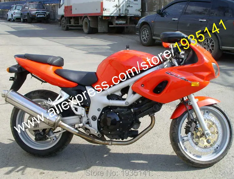 Для Suzuki SV400 SV650 98 99 00 01 02 SV 400 SV 650 1998 1999 2000 2001 2002 оранжевый Aftermarket мотоцикл комплект обтекателей