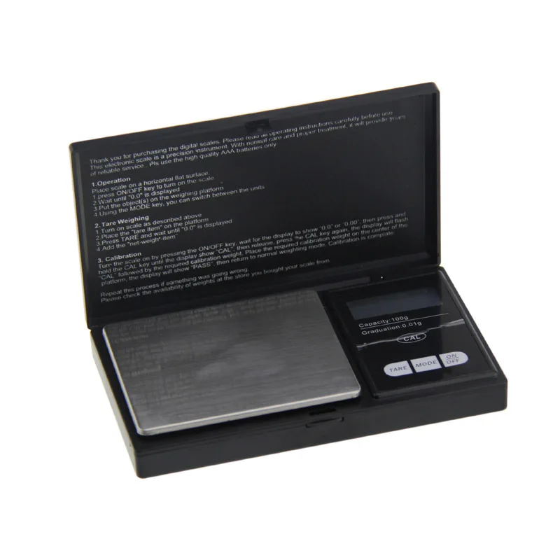 

100g x 0.01g Pocket Mini Digital Scale Electronic Precise Jewelry Scale DAG-ship