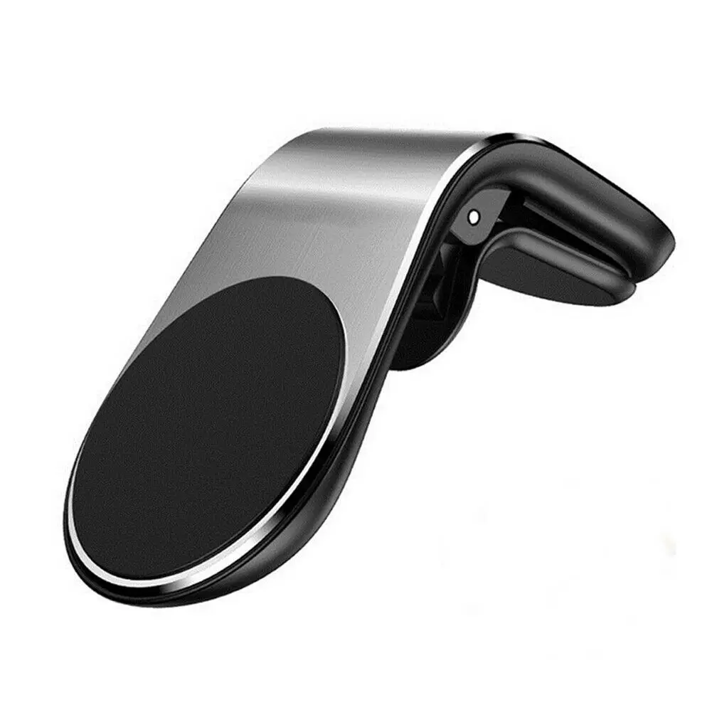 Модный автомобильный Магнитный gps-держатель для телефона с креплением на вентиляционное отверстие, универсальный кронштейн для мобильного телефона, автомобильные аксессуары для интерьера - Название цвета: Серебристый