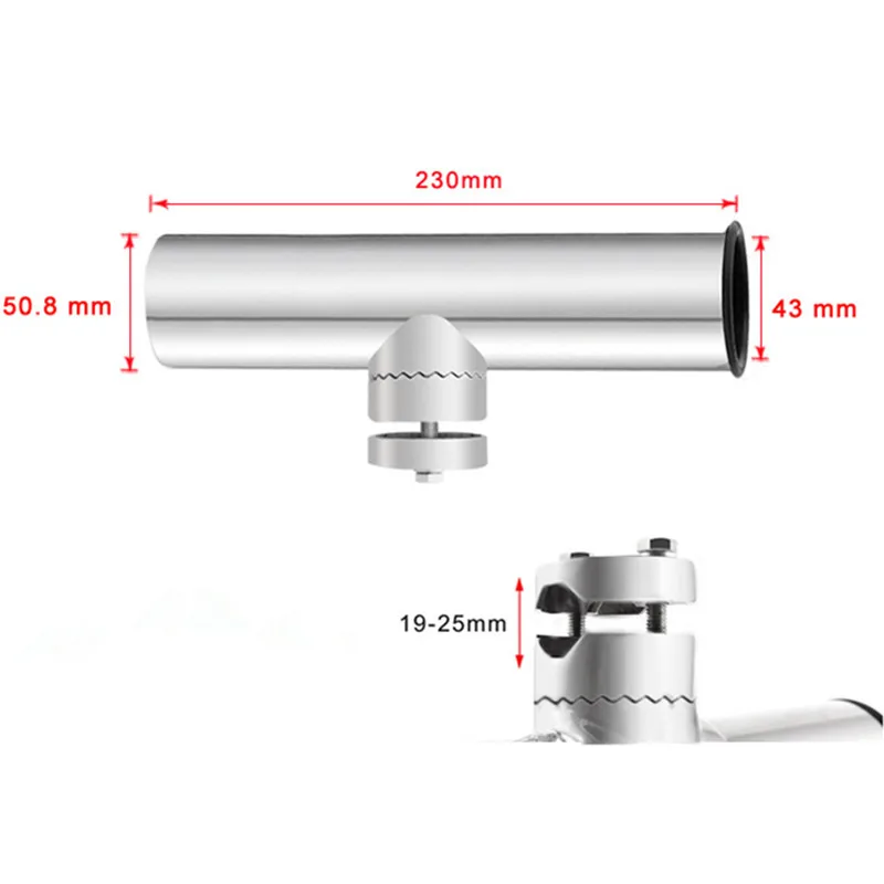 316 нержавеющая сталь Морская Лодка Удочка зажим на держатель крепление для 19-25 мм рельсы