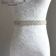Свадебные аксессуары блестящие Blings сверкающих Свадебные створки пояса из бисера Rhinestone ленты Свадебные Ремни с кристаллами