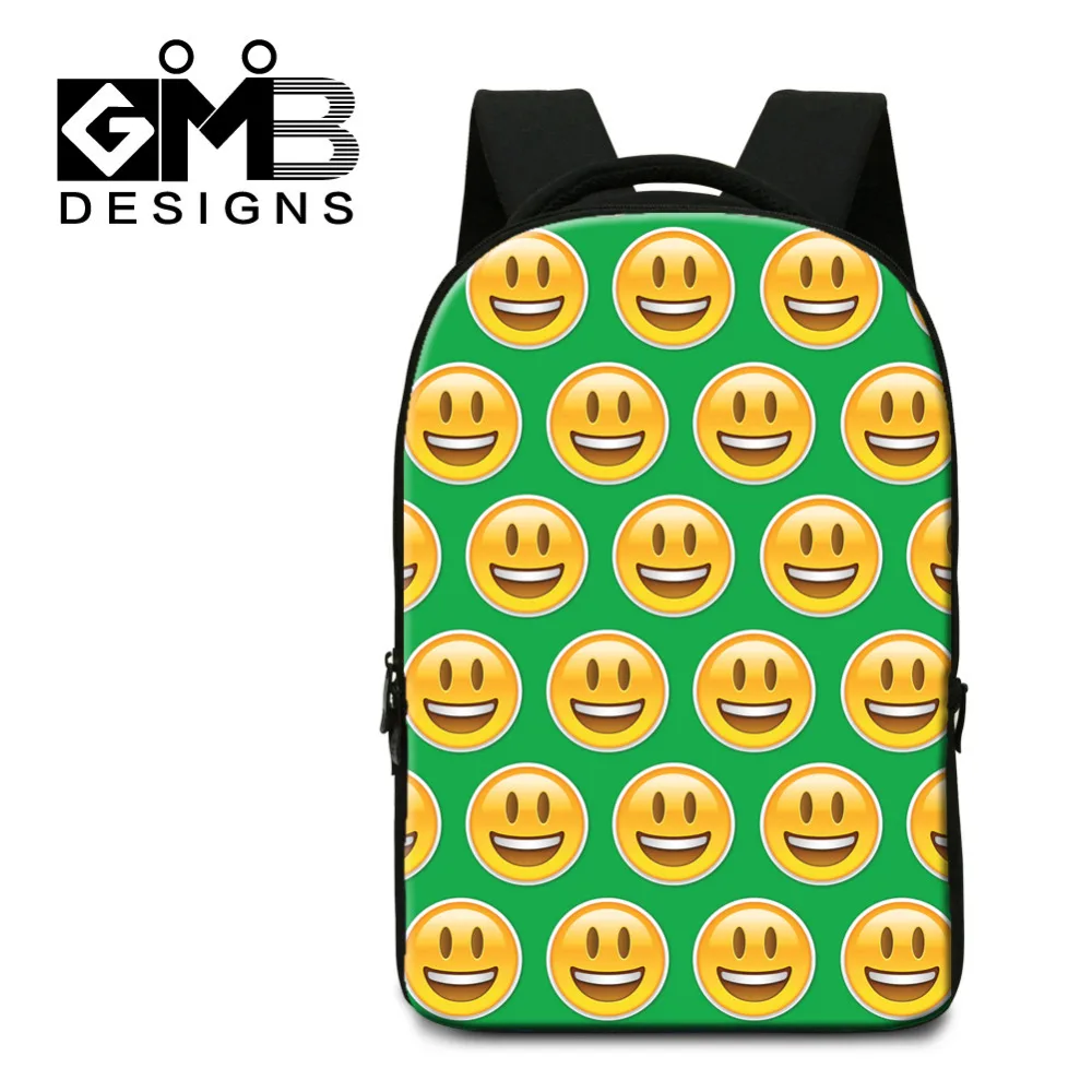 3D Emoji Face Printing Computer Backpack For Men Women