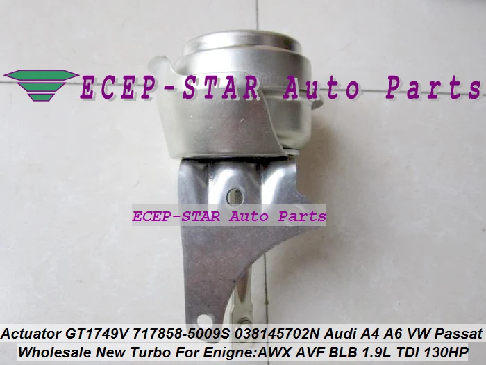 Actuator GT1749V 717858-5009S 038145702N Audi A4 A6 Skoda Superb Passat B6 AWX AVF 1.9L (2)