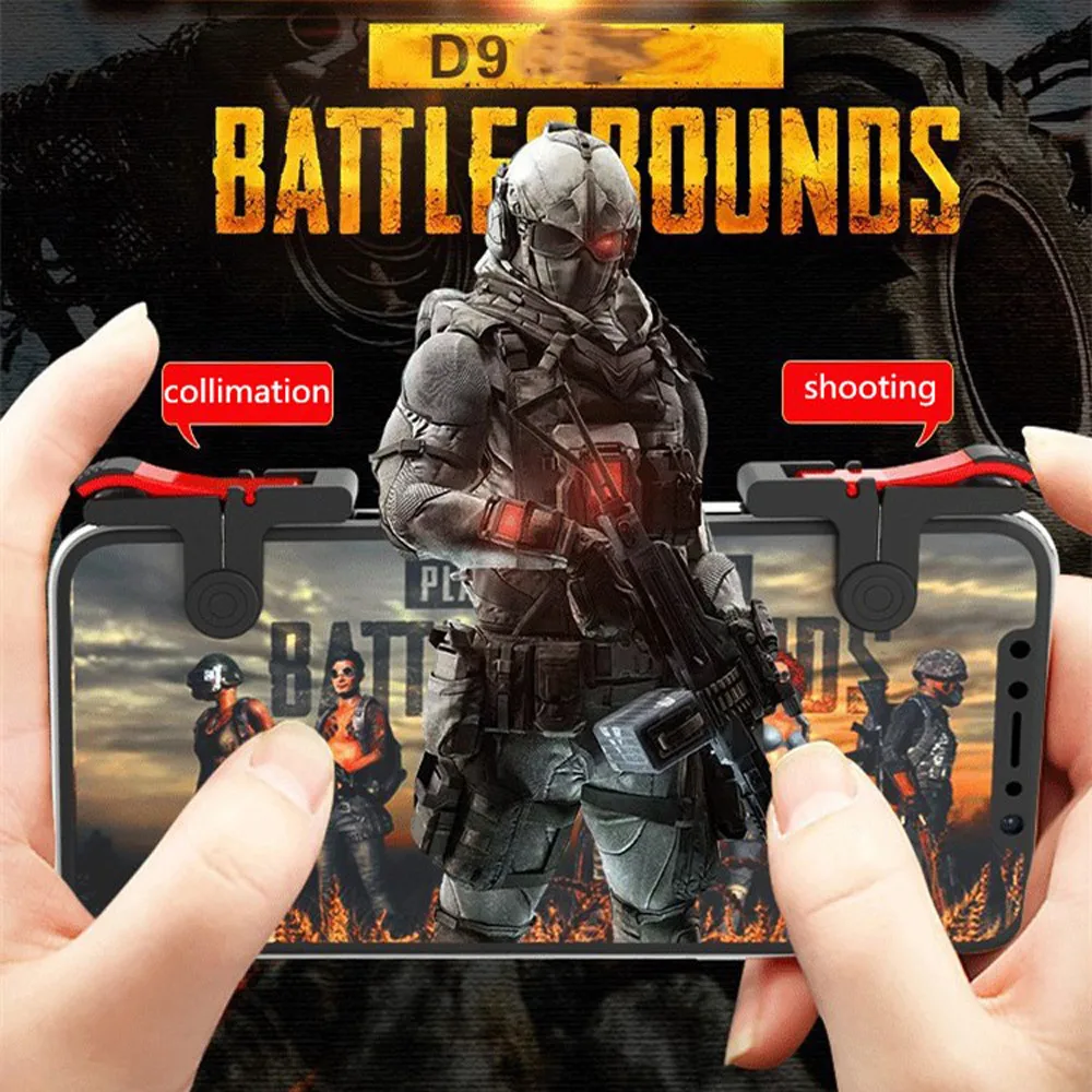 

Phone Mobile Gaming Trigger Fire Button Handle for L1R1 Shooter Controller Mobile Shooters For PUBG Mobile For Survivor Royale