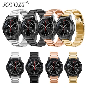 

Joyozy Stainless Steel band for Samsung Classic Gear S3 three beads Galaxy 42mm 46mm Watch Band with Adjust Tool
