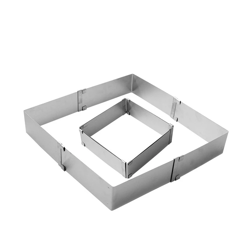 Delidge-2pcs-set-Stainless-Steel-Adjustable-Cake-Mousse-Ring-3D-Round-Square-Cake-Mold-Cake-Decorating (3)