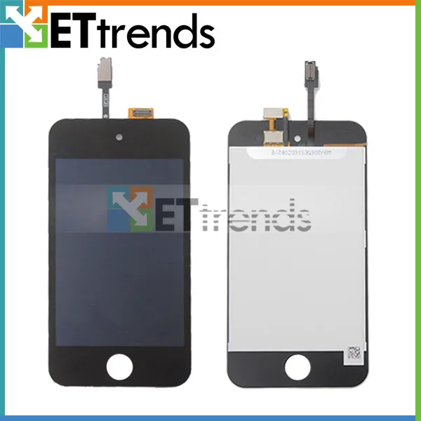 

10/PCS New Original LCD For iPod Touch 4 LCD Digitizer Assembly Complete Screen in Black White Color Free Shipping