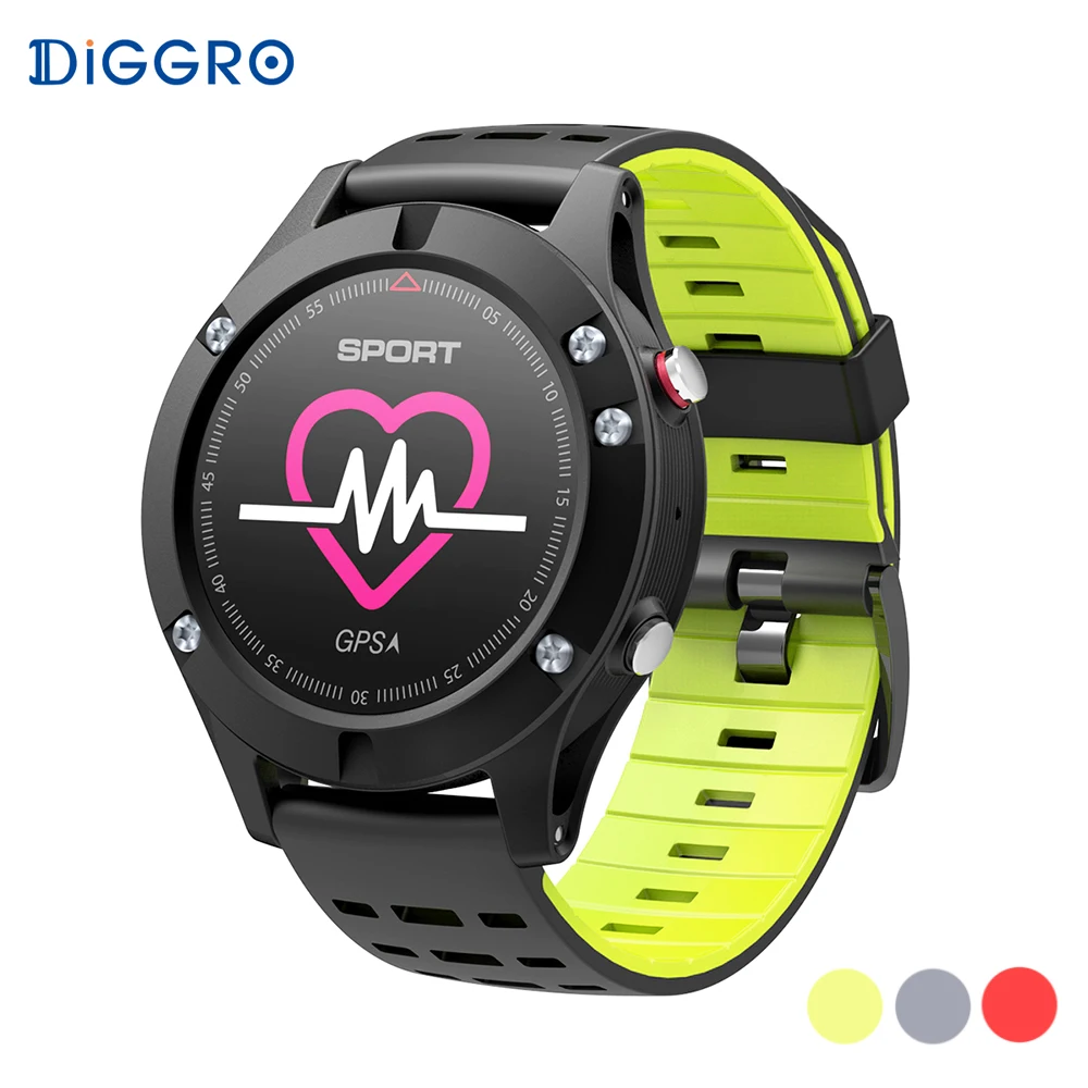 

Diggro DB-05 GPS Smart Watch Altimeter Barometer Thermometer Multi-sports Smartwatch Heart Rate Monitor Wearable For iOS Android