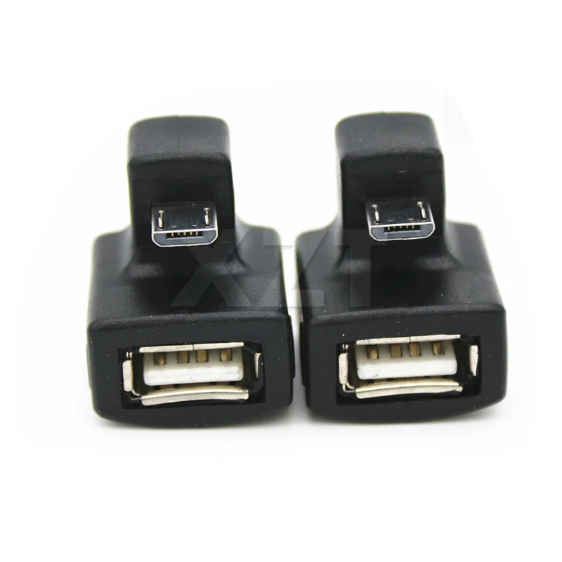 Новейший угловой переходник V8 Micro USB OTG на 2 0 с поворотом 180 градусов для телефонов