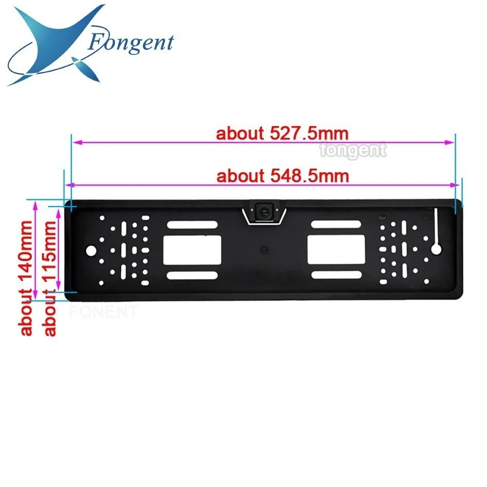 ЕС Европейский номерной знак рамка автомобиля водонепроницаемый ночное видение обратный резервный парковочный автомобиль Montior 170 градусов камера заднего вида