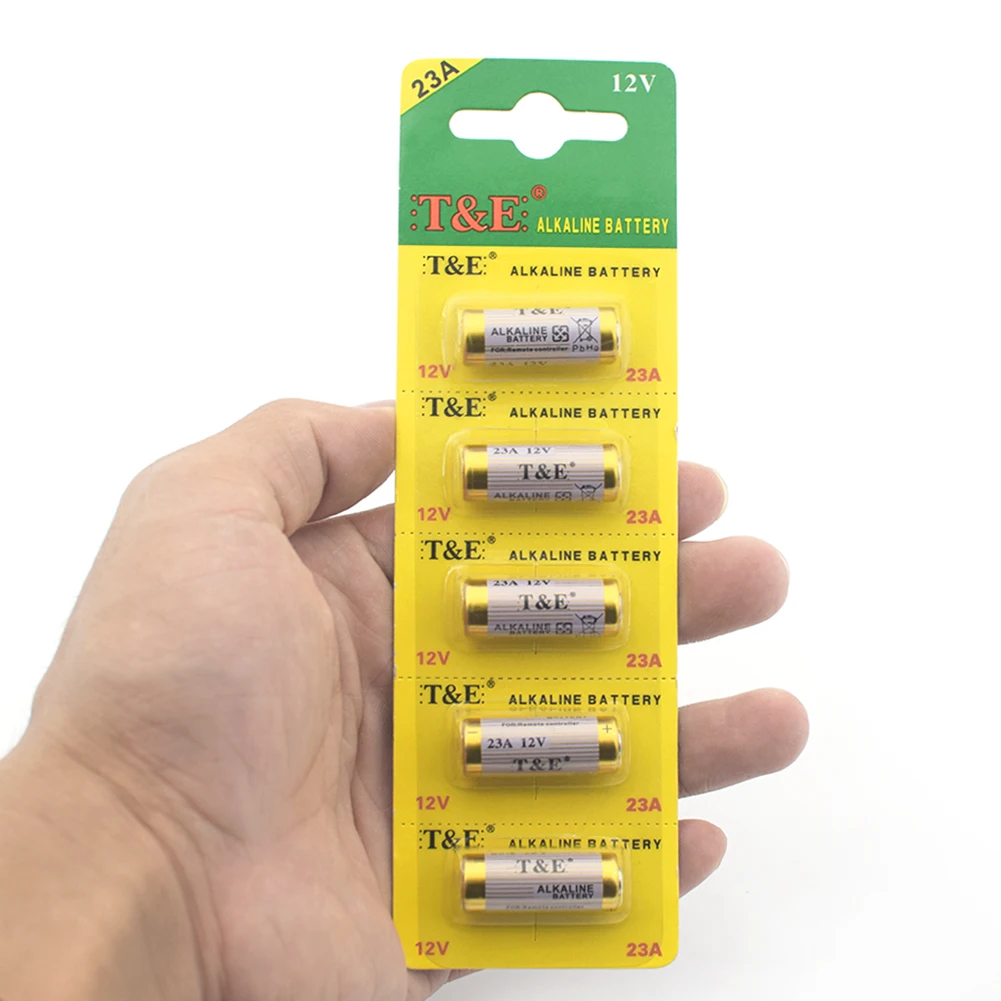 5 Pieces Small Battery 23A 12V 21/23 A23 E23A MN21 MS21 V23GA L1028