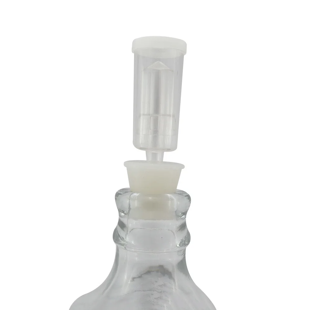 

1Pc Beer Durable Cylinder Fermentor Airlock One Way Exhaust Water Sealed Check Valve for Wine Fermentation Beer Making Brewing