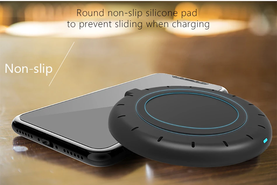 !ACCEZZ Mini 7.5W 10W Fast Qi Wireless Charge For iPhone X 8 8 Plus Quick Charging For Samsung Galaxy Note 8 5 Universal Charger (13)