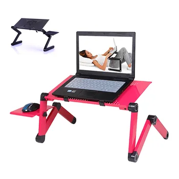 

Portable Laptop Desk Computer Table Stand Aluminium Alloy Adjustable Foldable Sofa Bed Tray For Home Office Dormitory QJ