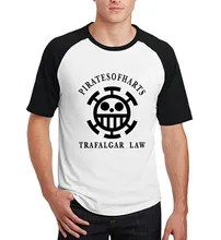 men funny trafalgar law printing t-shirt 2017 anime one piece short sleeve camiseta fitness raglan cotton tee shirt homme summer