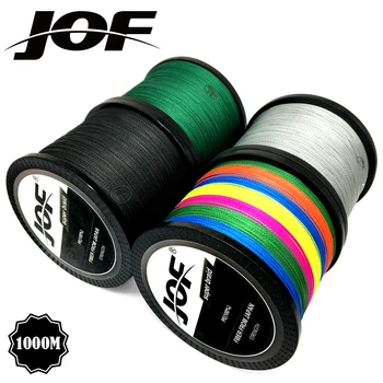 MEGA PROMO ❤️ JOF Brand fishing line 1000M PE Multifilament Braided Fish Line 4 Strands 10lb-80lb Carp Fishing Rope Cord fishing tackle - discount item 45% OFF Sports & Entertainment