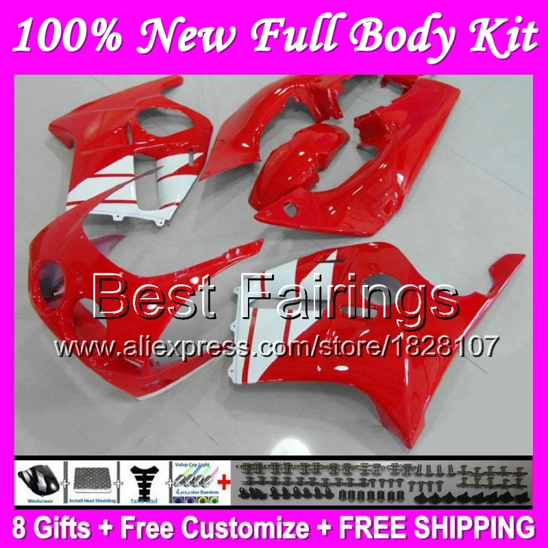 

Fairing For HONDA red white MC19 86-89 CBR250RR 86 87 88 89 B44 CBR250 RR NEW glossy red CBR 250RR 1986 1987 1988 1989 +Decal