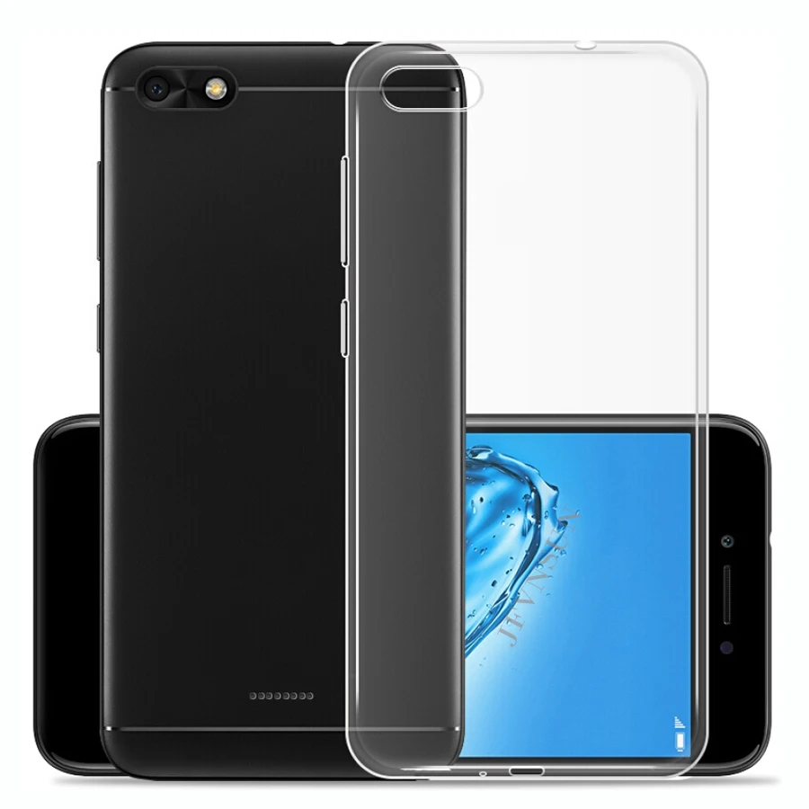 Защитный чехол для Xiaomi Redmi 6A ультратонкий прозрачный мягкий ПУ на экран 5 45