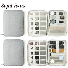 Многофункциональный портативный ремешок для часов, органайзер, коробка для часов, сумка для хранения, держатель для часов, Дорожный Чехол для часов, серый, черный