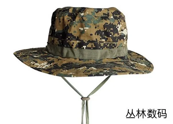 Atacado camuflagem algodão boné de pesca portátil