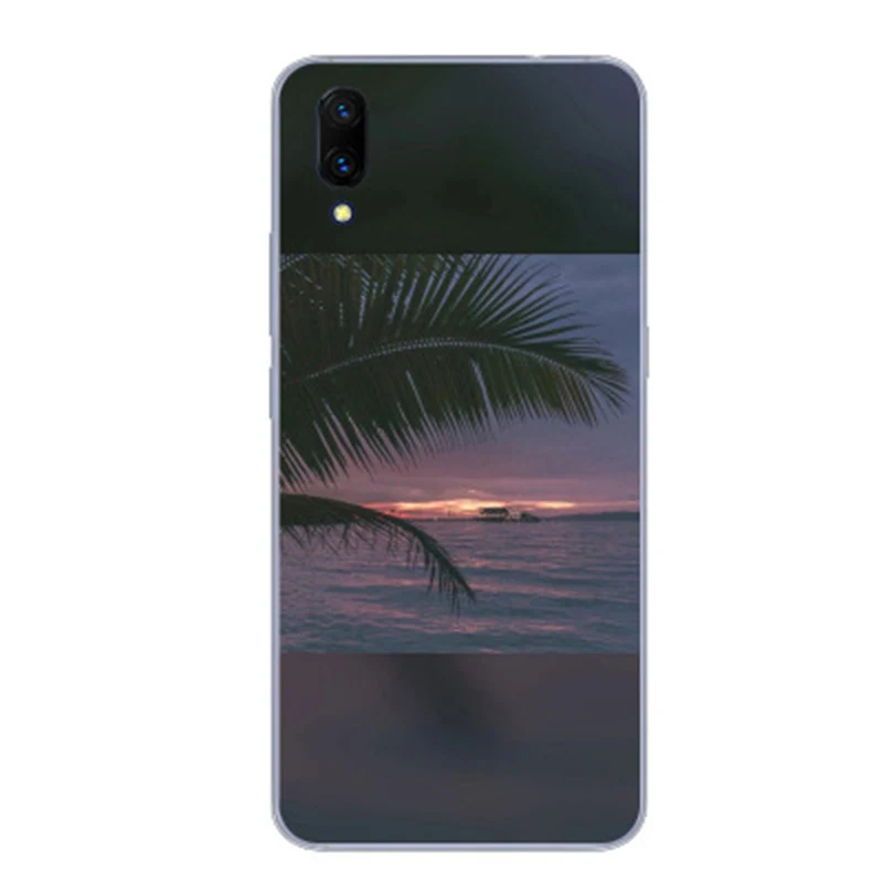 Роскошные мягкие чехлы для телефонов Vivo V11 чехол sunset style VivoV11 Черная защитная